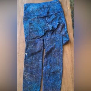 Lululemon Fast and Free Tight 25” size 2 - galaxy print